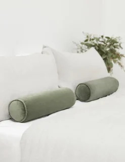 Sabine Velvet Bolster Pillow
