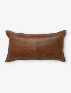Sabrea Leather Lumbar Pillow