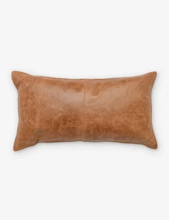 Sabrea Leather Lumbar Pillow