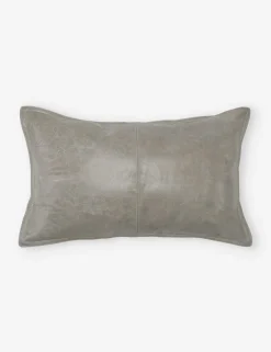 Sabrea Leather Lumbar Pillow