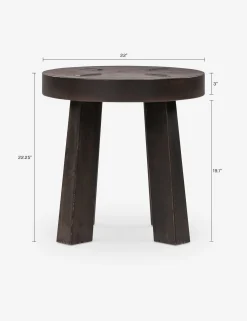 Sadira Round Side Table by Amber Lewis x Four Hands