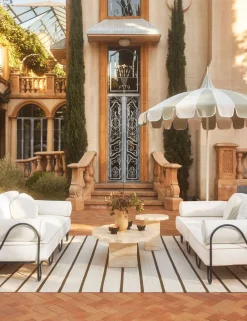 Scalloped Indoor / Outdoor Coffee Table by Sarah Sherman Samuel