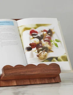 Scalloped Wood Book Stand by etúHOME