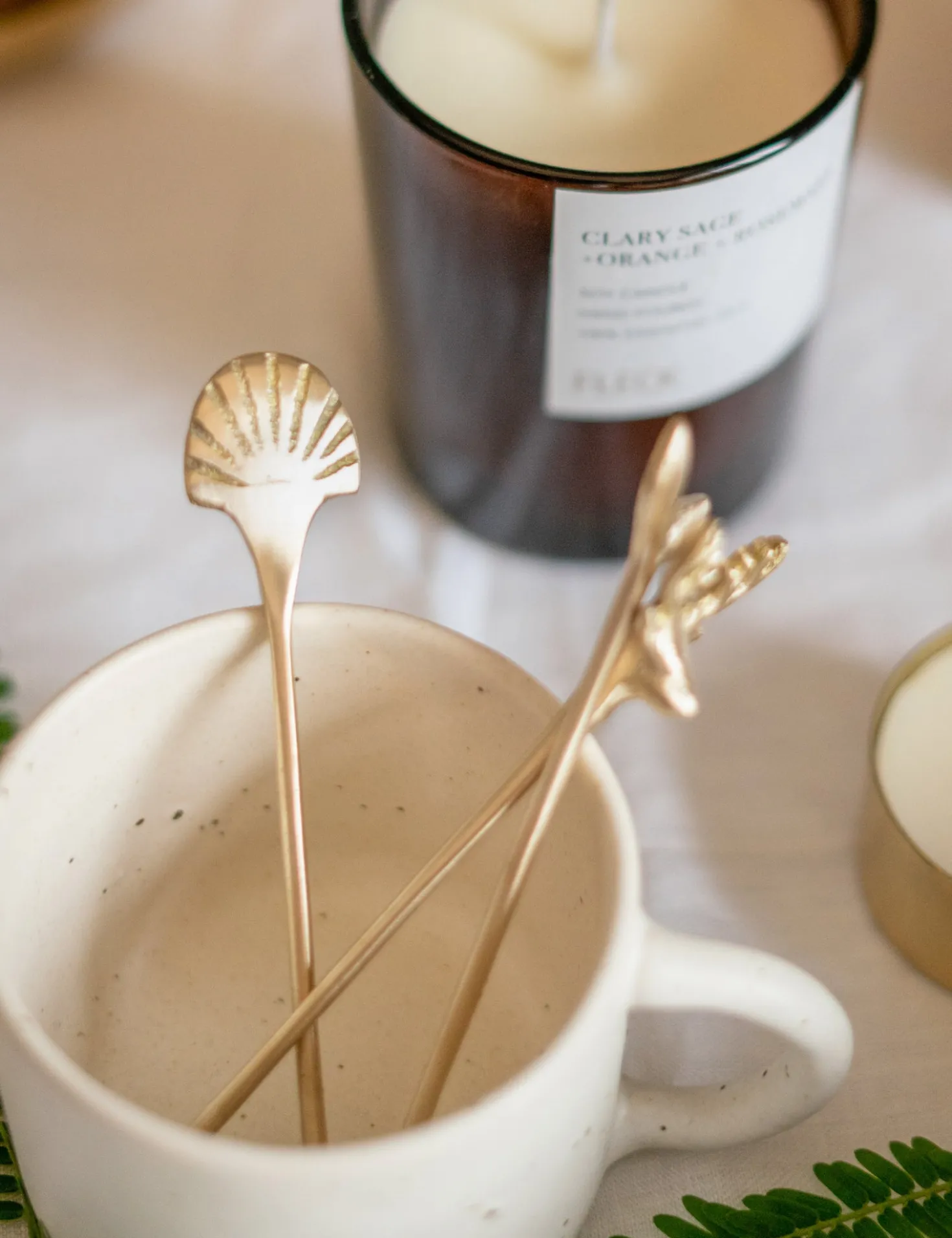 Seashell Stirrer (Set of 4) by Fleck
