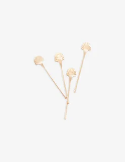 Seashell Stirrer (Set of 4) by Fleck