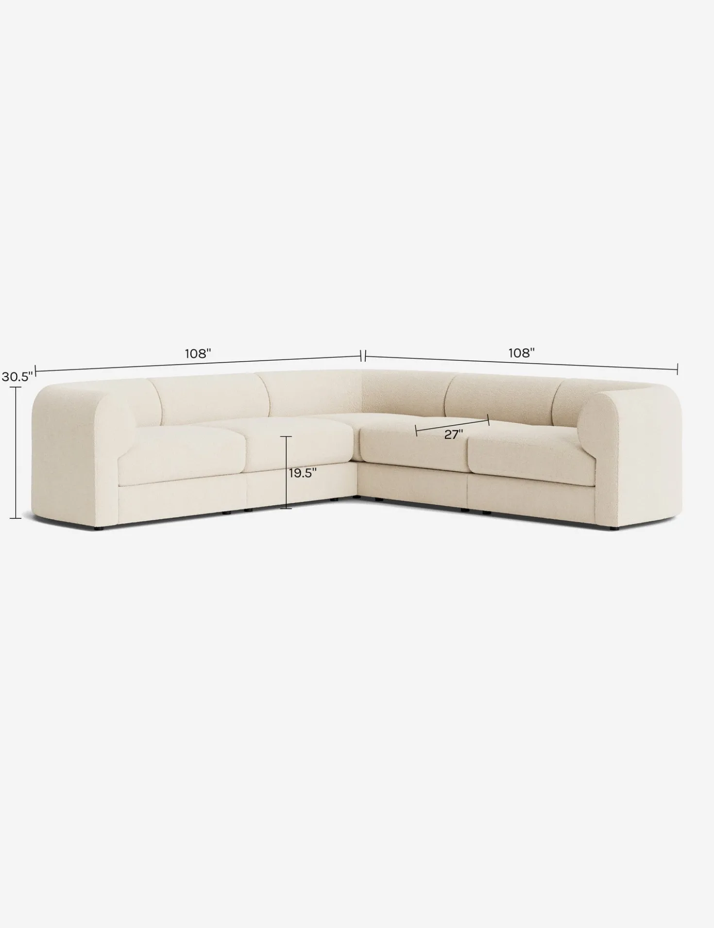 Sergio Modular Corner Sectional Sofa