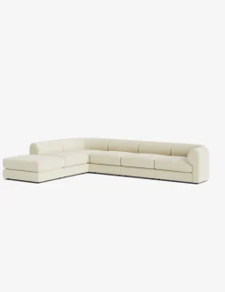 Sergio Modular Corner Sectional Sofa With Ottoman