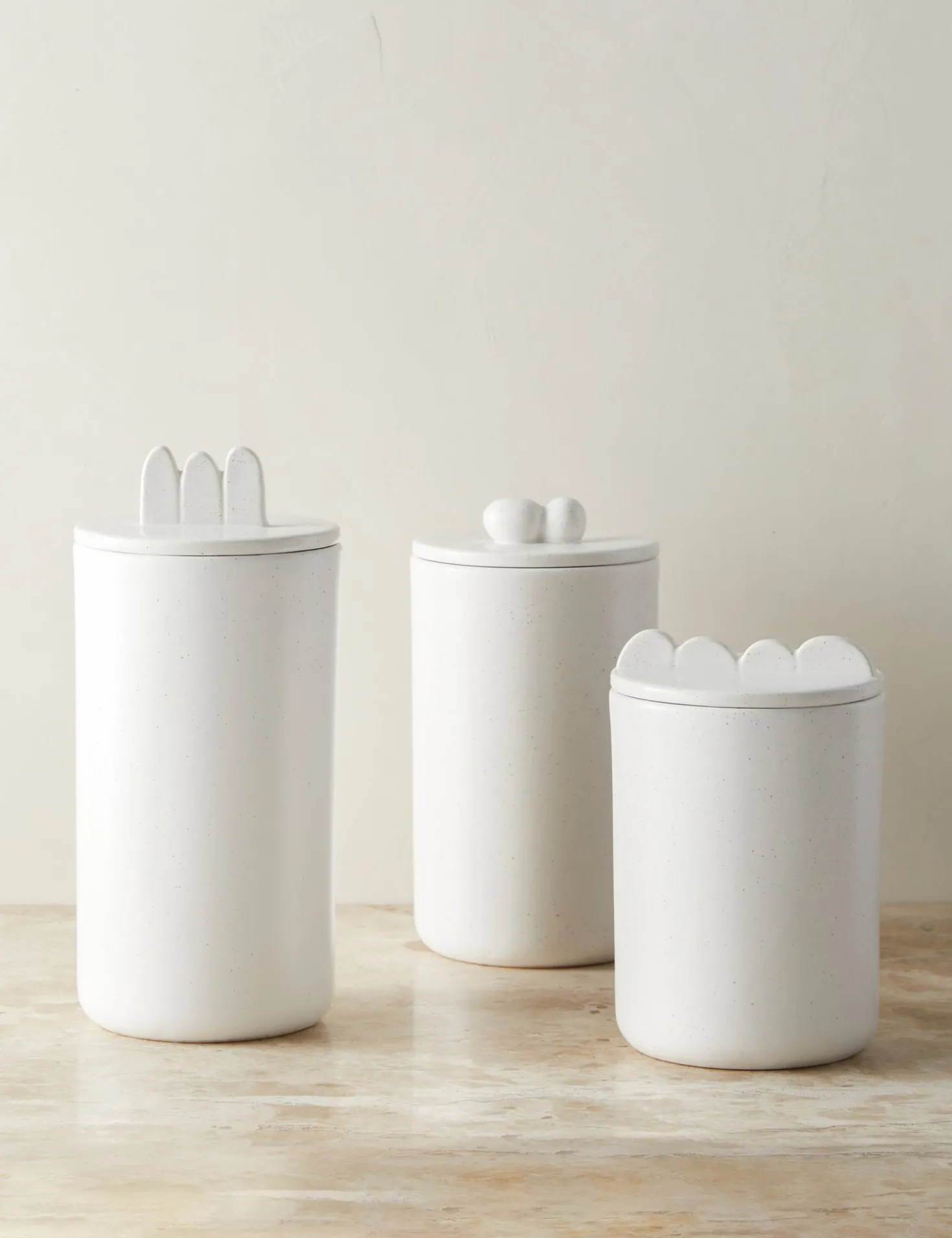 Shapeshifter Ceramic Canister (Set of 3) by Sarah Sherman Samuel
