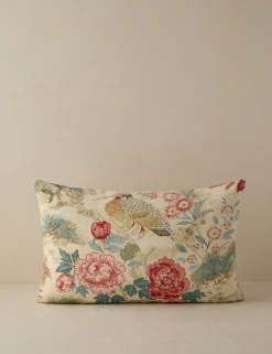 Shenyang Print Linen Pillow by Scalamandre