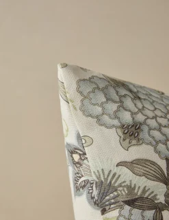 Shenyang Print Linen Pillow by Scalamandre