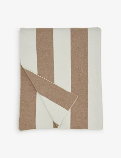 Simple Striped Wool Throw by Hawkins New York