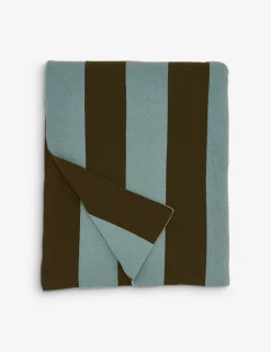 Simple Striped Wool Throw by Hawkins New York