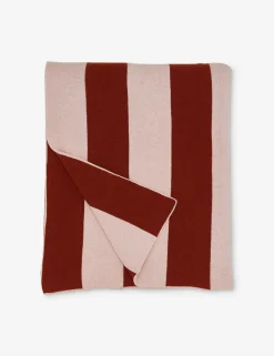 Simple Striped Wool Throw by Hawkins New York