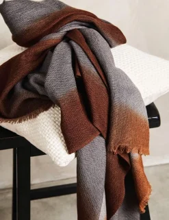 Simply Taupe Wool Throw by Studio Variously