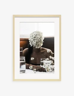 Southern Woman in White Dogwoods Photography Print by Ashley Johnson