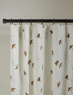 Sparrow Linen Curtain Panel by Rylee + Cru