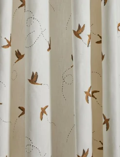 Sparrow Linen Curtain Panel by Rylee + Cru