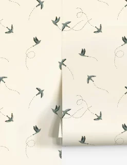 Sparrow Wallpaper by Rylee + Cru