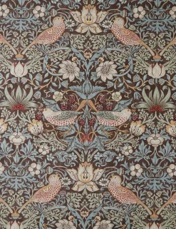 Strawberry Thief Cotton Fabric by Morris & Co.