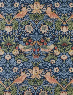 Strawberry Thief Cotton Fabric by Morris & Co.