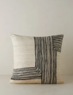 Striations Silk Pillow by Élan Byrd