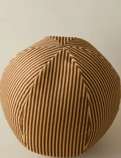 Striped Velvet Ball Pillow by Sarah Sherman Samuel