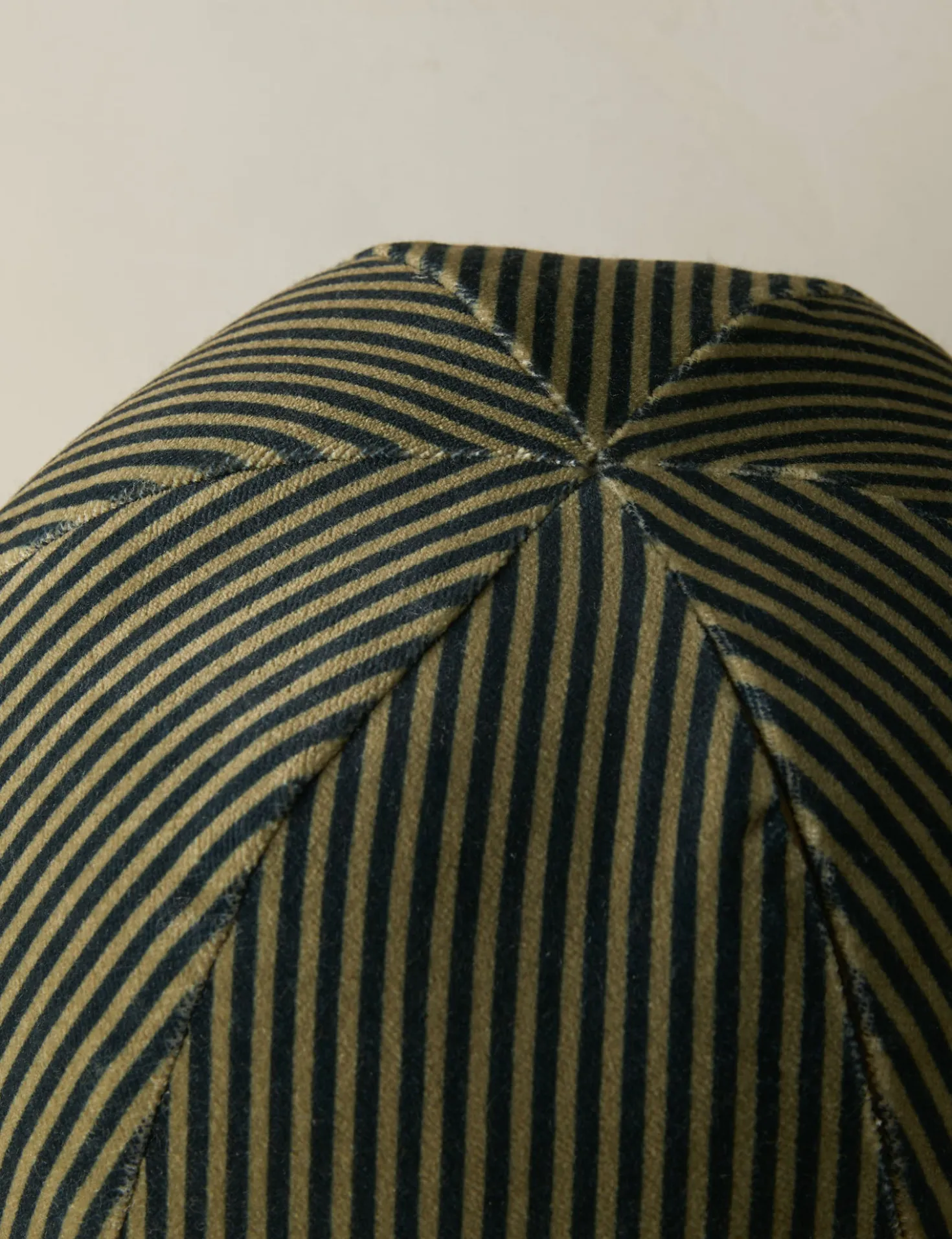Striped Velvet Ball Pillow by Sarah Sherman Samuel