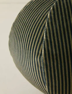 Striped Velvet Ball Pillow by Sarah Sherman Samuel