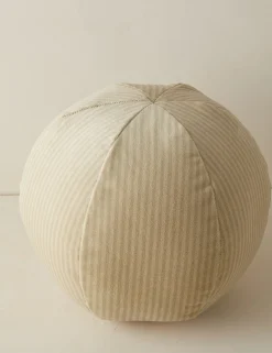 Striped Velvet Ball Pillow by Sarah Sherman Samuel