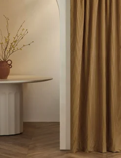 Striped Velvet Curtain Panel by Sarah Sherman Samuel