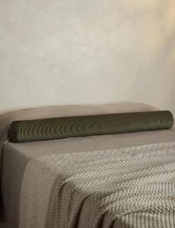 Striped Velvet Long Bolster Pillow by Sarah Sherman Samuel