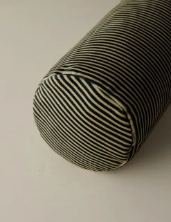 Striped Velvet Long Bolster Pillow by Sarah Sherman Samuel