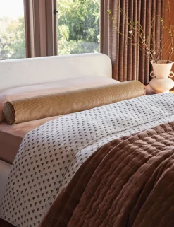 Striped Velvet Long Bolster Pillow by Sarah Sherman Samuel