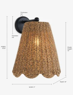 Summer Outdoor Straight Arm Sconce by Regina Andrew