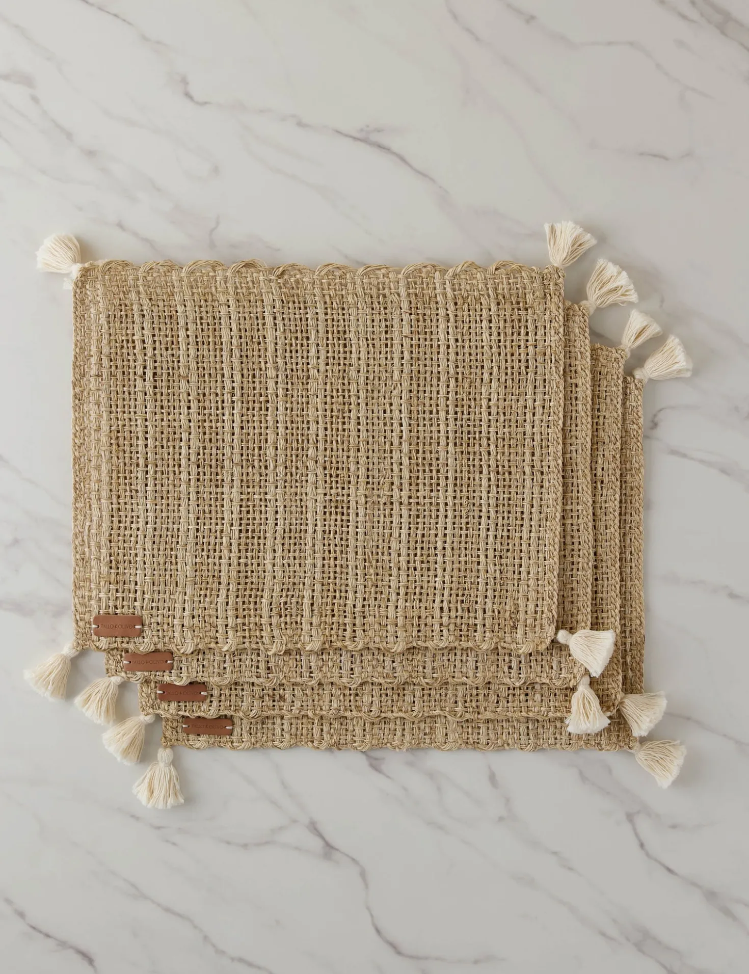 Tassel Placemats (Set of 4) by Tallo de Olivo