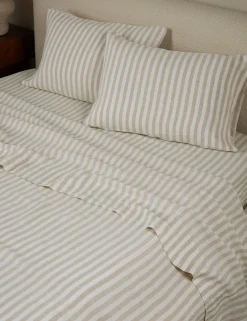 Thayer Striped European Flax Linen® Sheet Set
