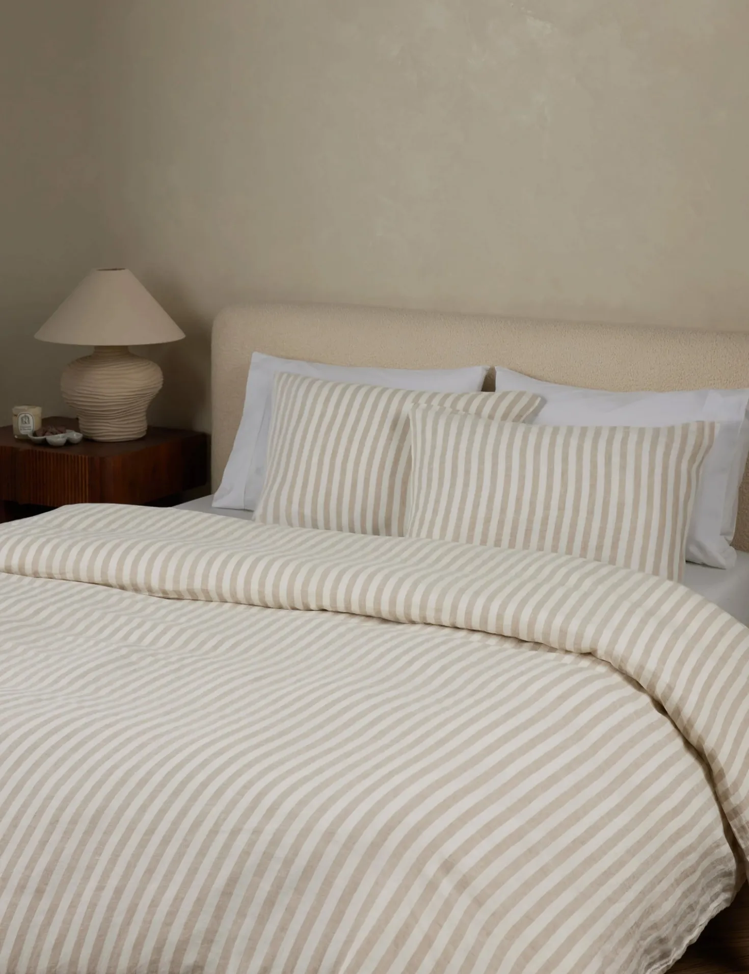 Thayer Striped European Flax Linen® Duvet Cover