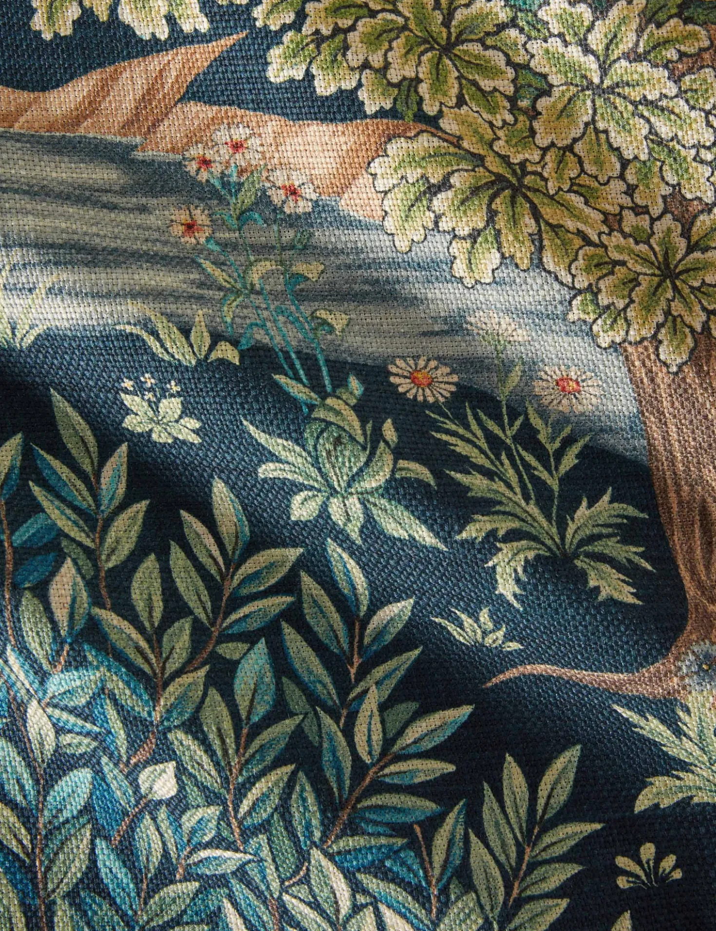 The Brook Tapestry Viscose Fabric by Morris & Co.