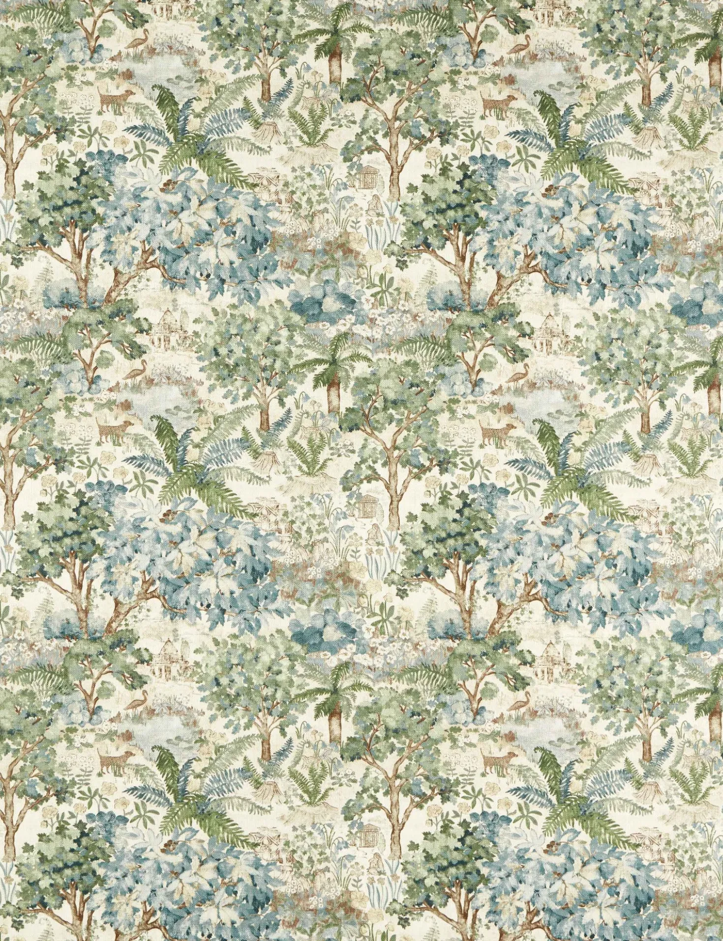 The Stumpery Cotton Fabric by Sanderson