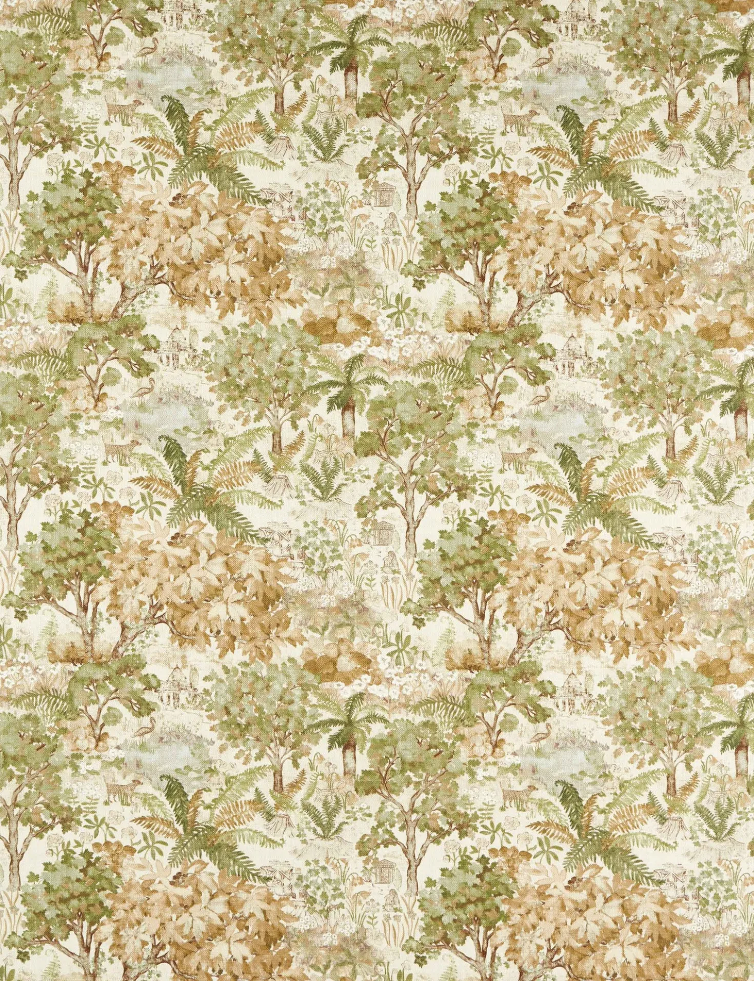 The Stumpery Cotton Fabric by Sanderson