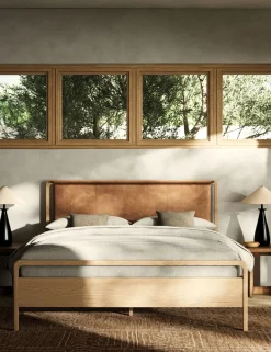 Tierney Leather Bed
