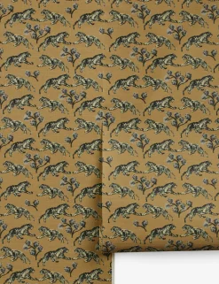 Tiger Grasscloth Wallpaper by Sarah Sherman Samuel