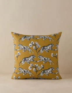 Tiger Indoor / Outdoor Pillow by Sarah Sherman Samuel