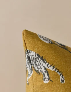 Tiger Indoor / Outdoor Pillow by Sarah Sherman Samuel
