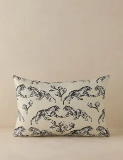 Tiger Indoor / Outdoor Pillow by Sarah Sherman Samuel