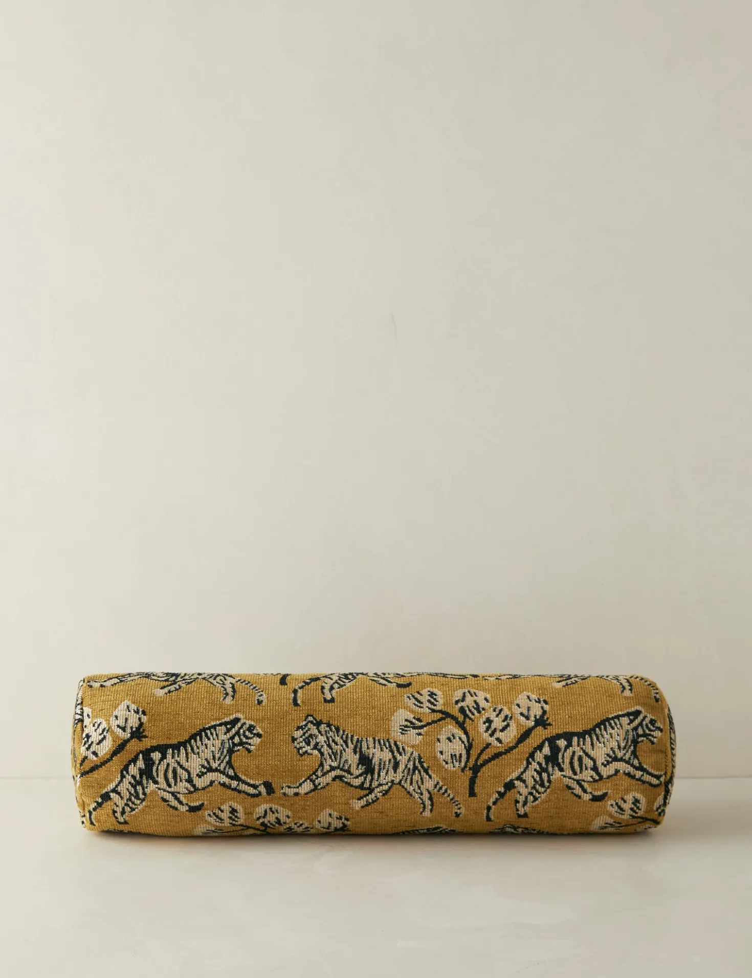 Tiger Jacquard Bolster Pillow by Sarah Sherman Samuel