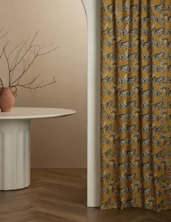 Tiger Jacquard Curtain Panel by Sarah Sherman Samuel