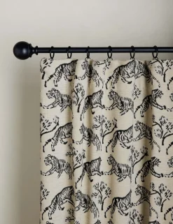 Tiger Jacquard Curtain Panel by Sarah Sherman Samuel