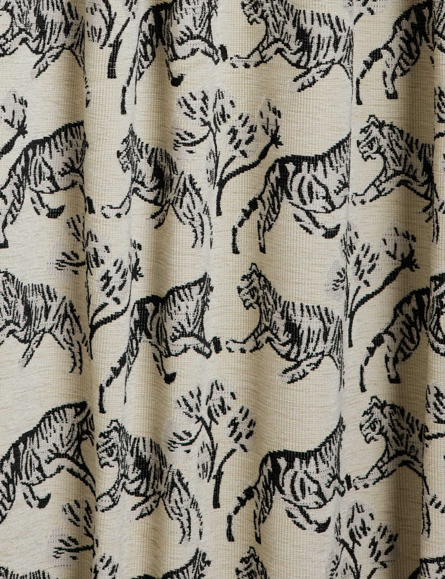 Tiger Jacquard Curtain Panel by Sarah Sherman Samuel