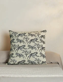 Tiger Jacquard Pillow by Sarah Sherman Samuel